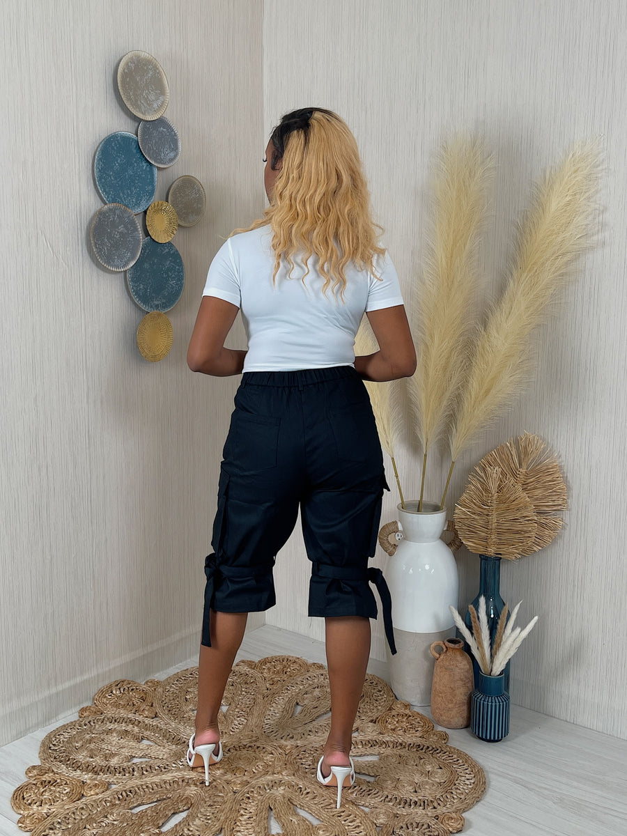 Belted Detailed Shorts
