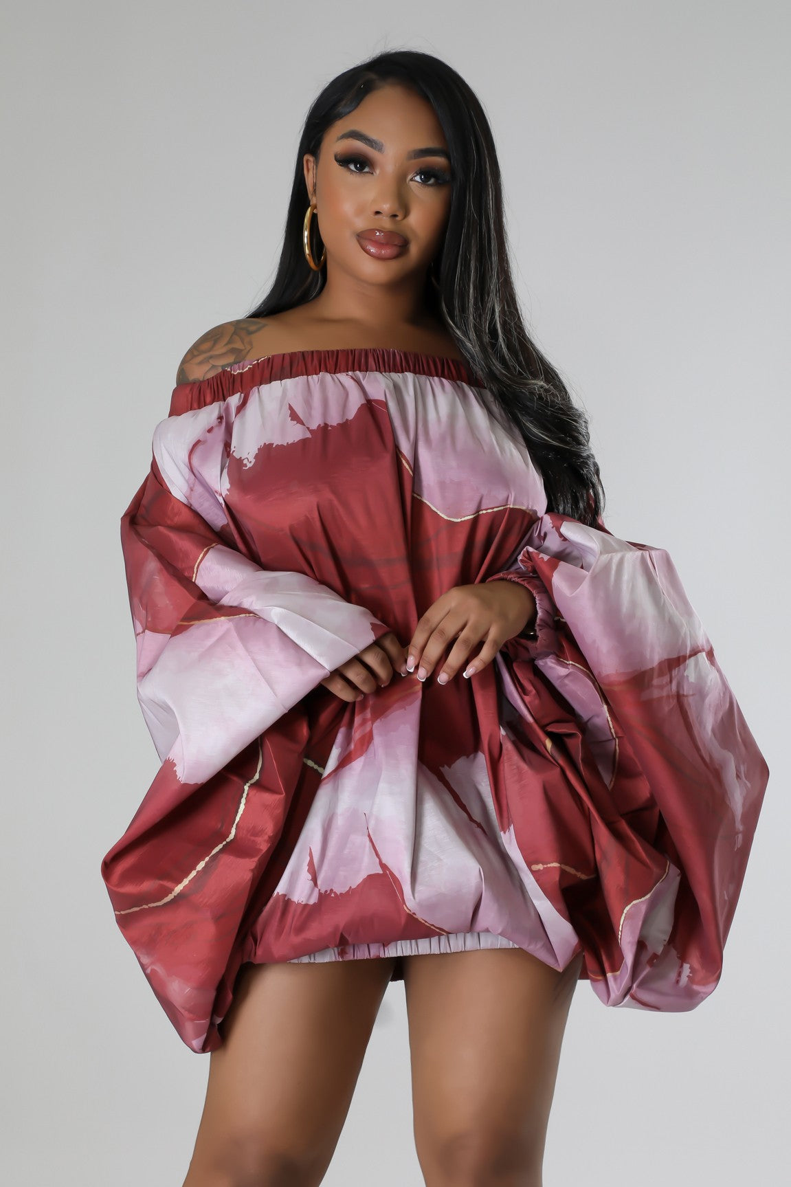Wine Night Out Tunic Dress