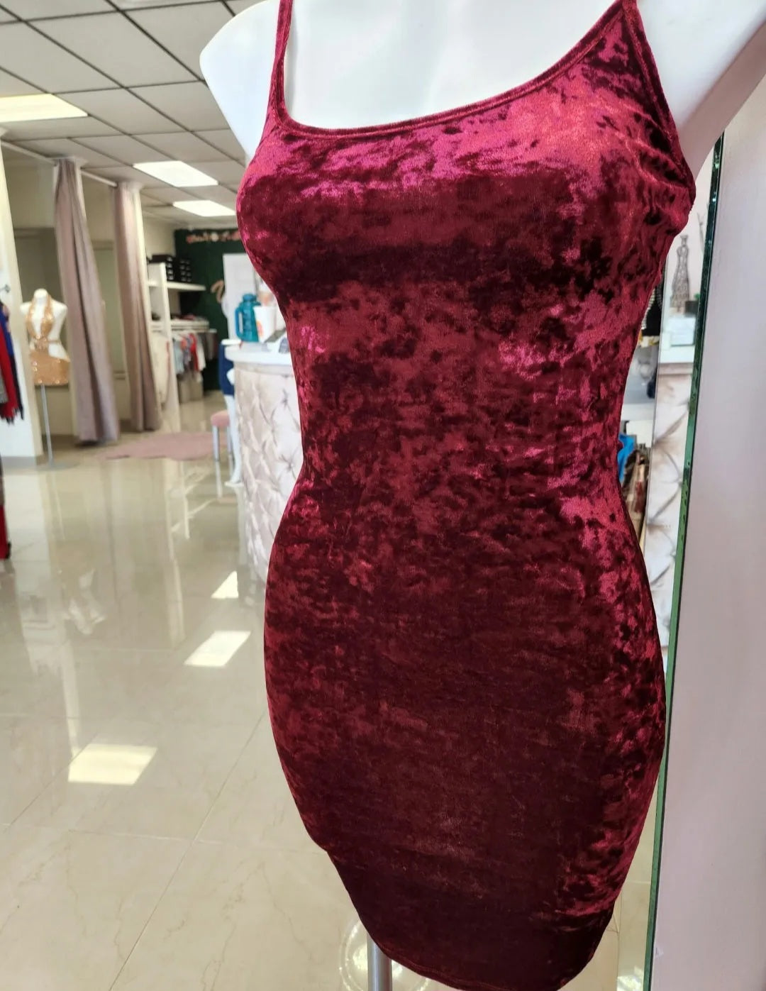 Velvet Teddy Mini Dress