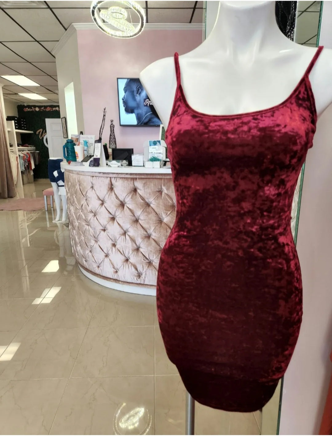 Velvet Teddy Mini Dress
