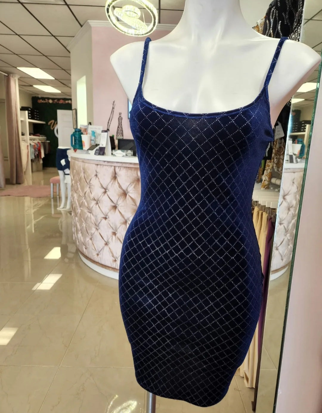 Blue Ice Mini Dress