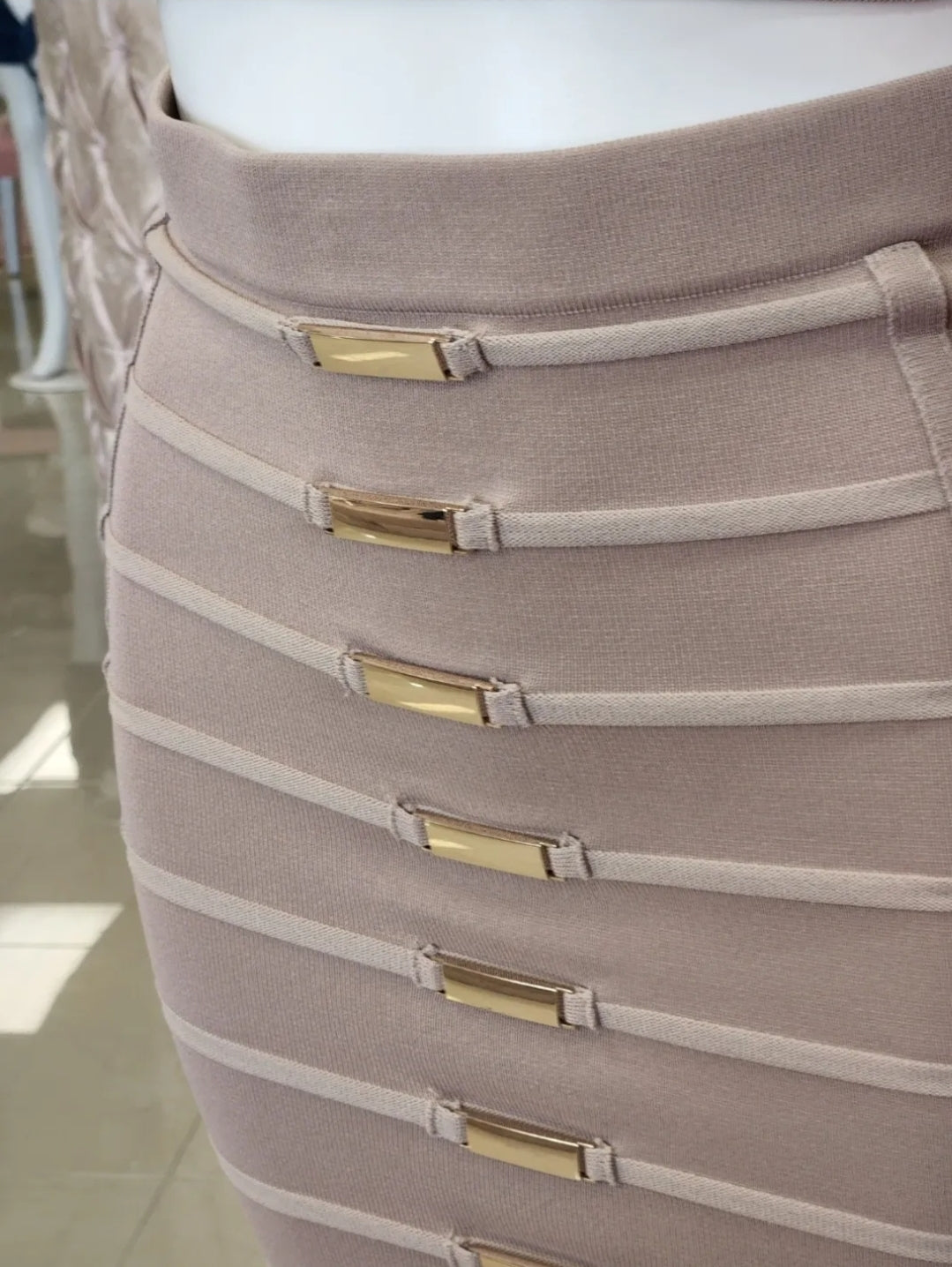 Top Notch Skirt Set Khaki.