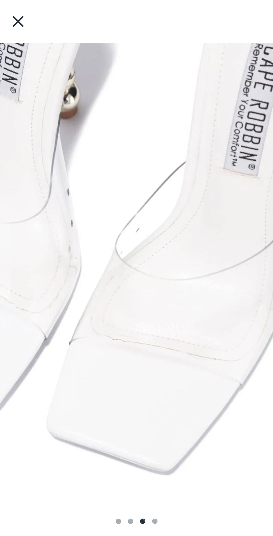 Stacked Clear Heel
