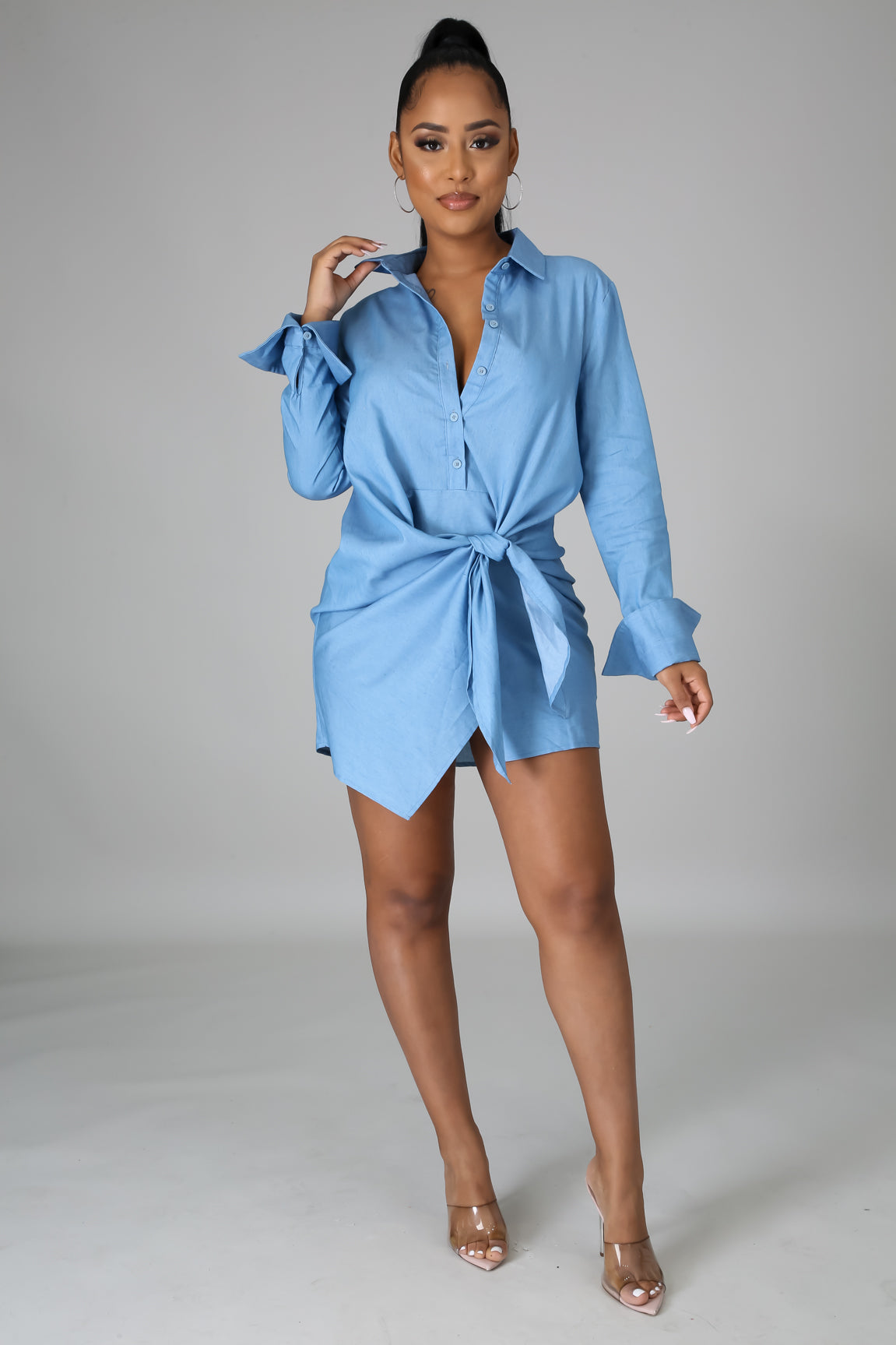 Tie You Down Tunic Dress