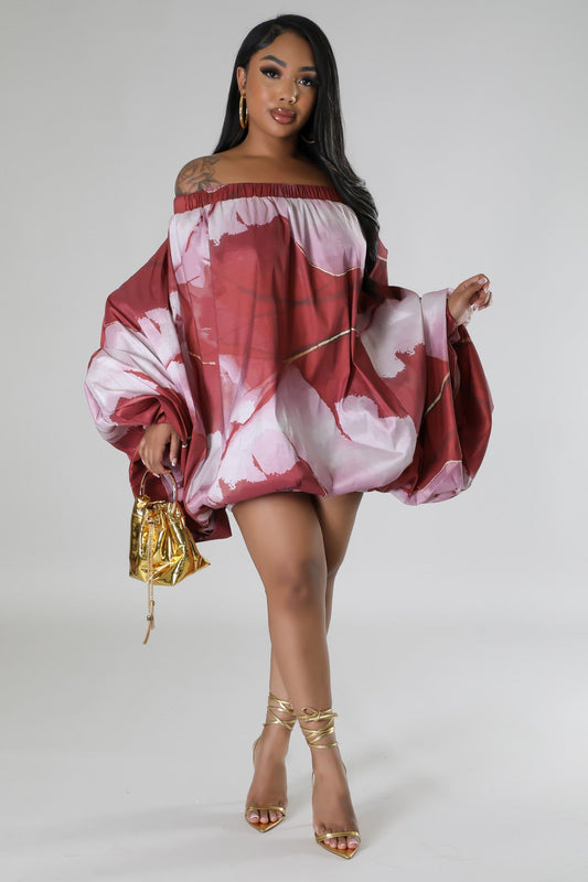 Wine Night Out Tunic Dress