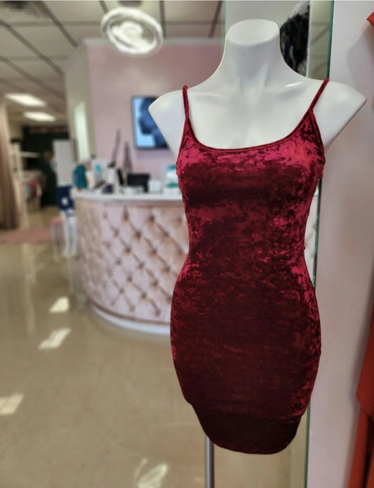 Velvet Teddy Mini Dress
