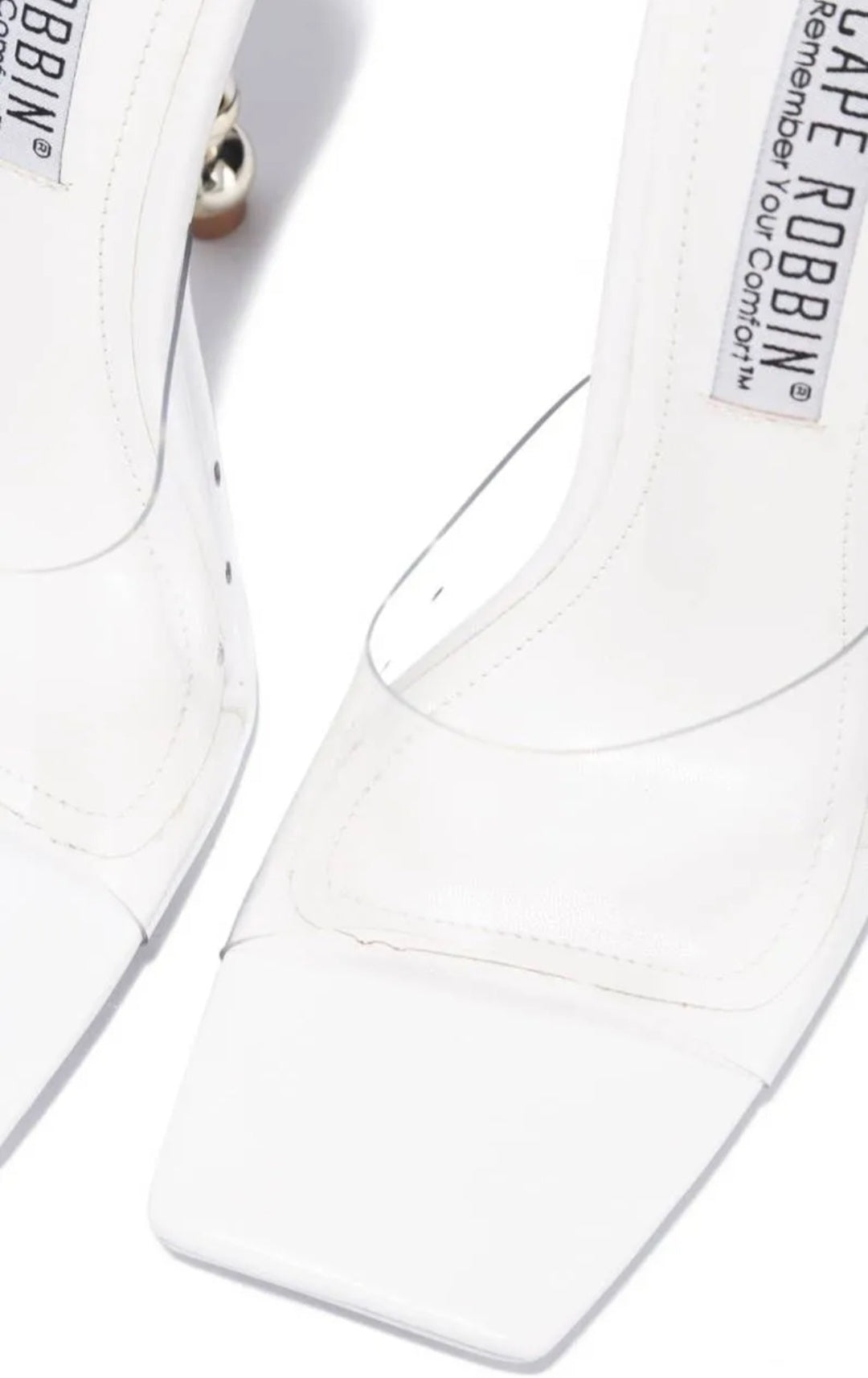 Stacked Clear Heel